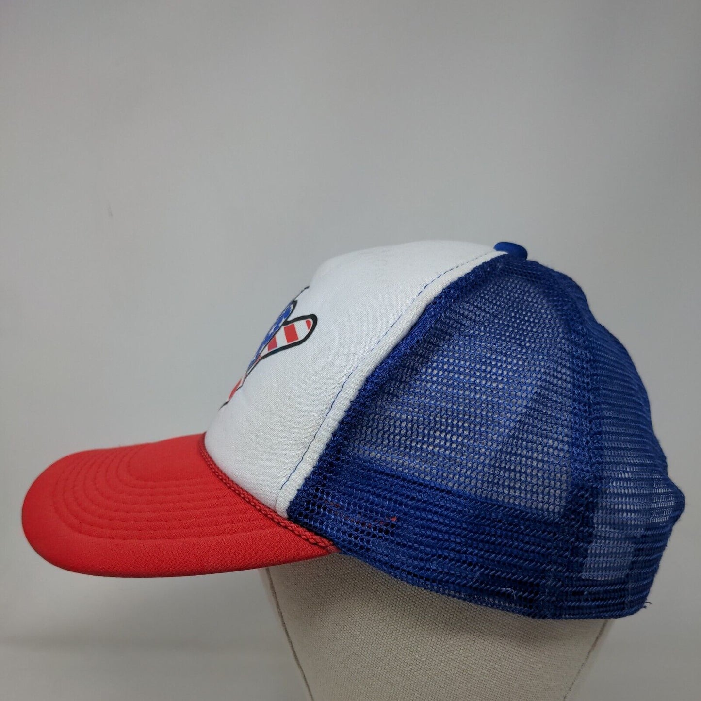 Shaka Sign Patriotic Snapback Trucker Hat Multicolor OSFM Mesh Back Rope