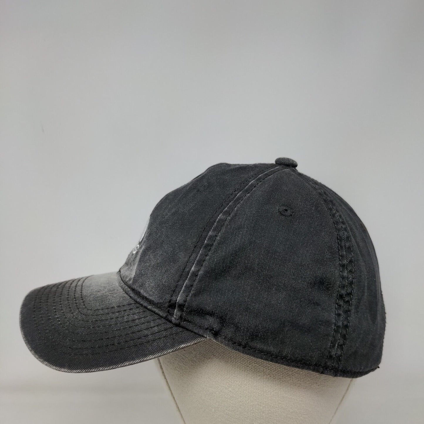 Adidas Slideback Hat Gray One Size Adjustable Embroidered Logo 6 Panel
