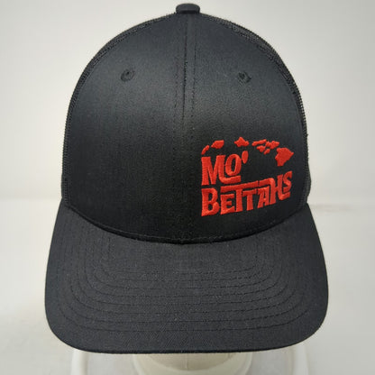 815 Kamel Trucker Hat Black Red One Size Mo Bettahs Hawaiian Food Mesh Back Hat