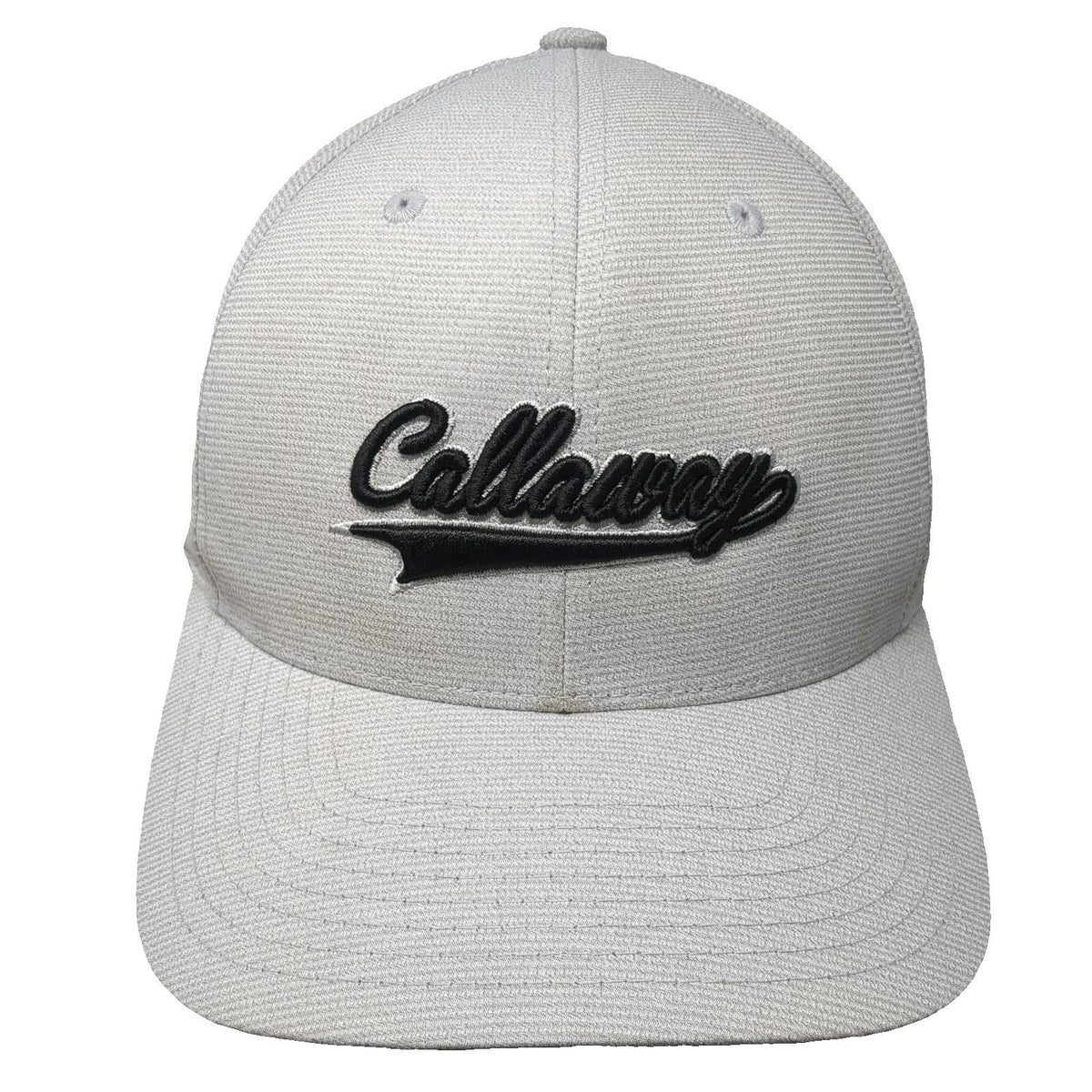 Callaway Snapback Gray Hat One Size Structured Golf Cap Breathable Script Logo