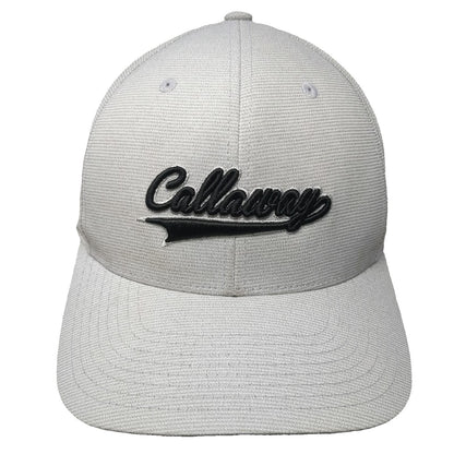 Callaway Snapback Gray Hat One Size Structured Golf Cap Breathable Script Logo