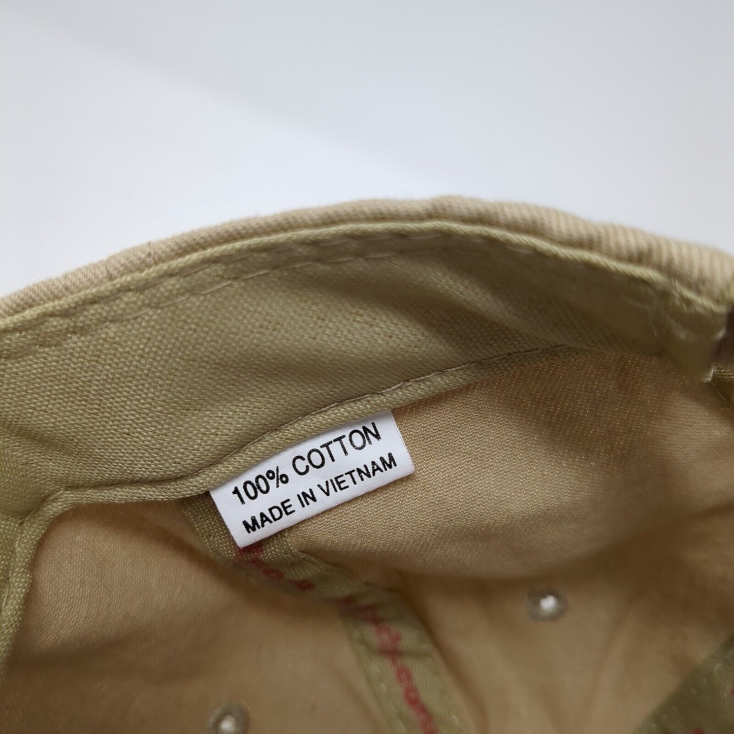 Hornady Strapback Hat Tan One Size Adjustable Embroidered 6 Panel Cotton