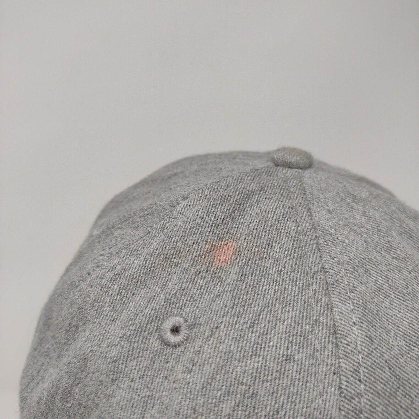Roxy Strapback Hat Gray OSFA Adjustable Embroidered Solid Vent Holes