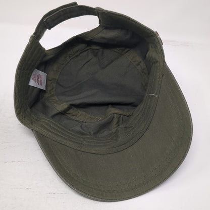 Urban Bound Army Cap Green One Size Strapback Military Style Cadet Hat