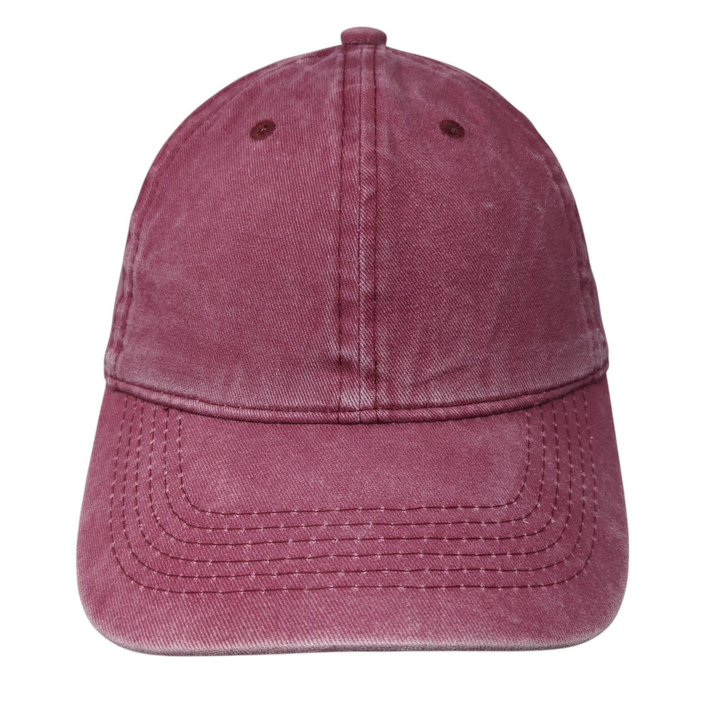 Unbranded Slideback Hat Red One Size Adjustable Outdoor Solid Blank