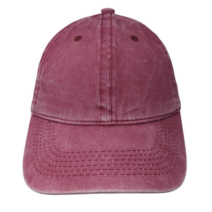 Unbranded Slideback Hat Red One Size Adjustable Outdoor Solid Blank