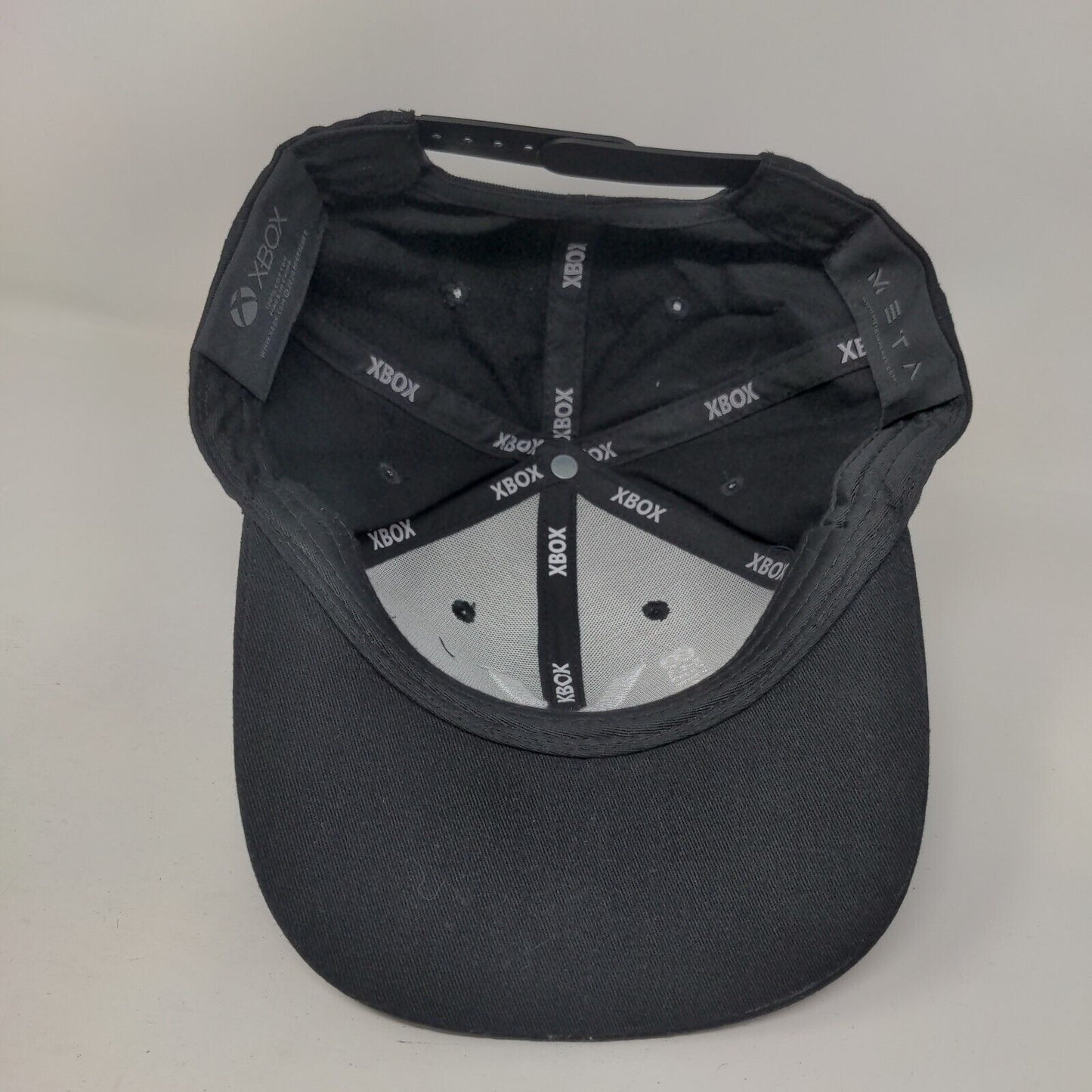 Xbox Series X Snapback Hat Black One Size Embroidered Adjustable Meta