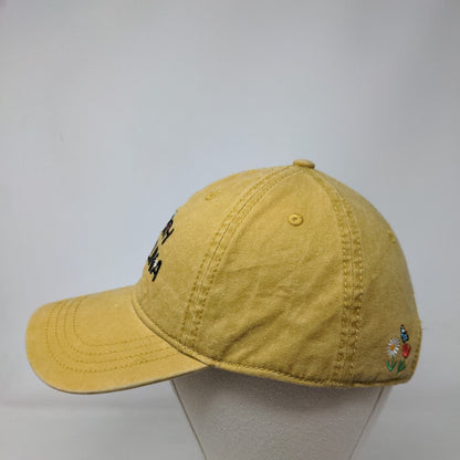 North Carolina Slideback Hat Tan OSFM Embroidered Floral 6 Panel Home Free