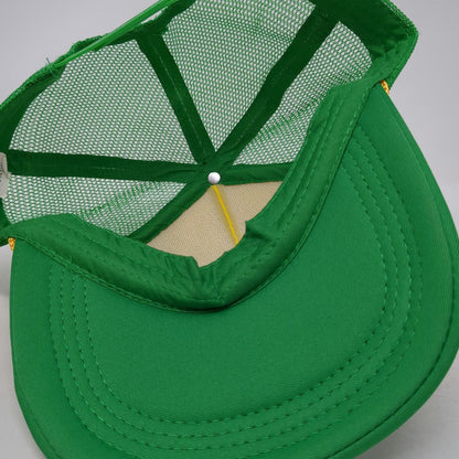 Trucker Hat Yellow Green One Size Stranger Things Camp Know Where Mesh Snapback
