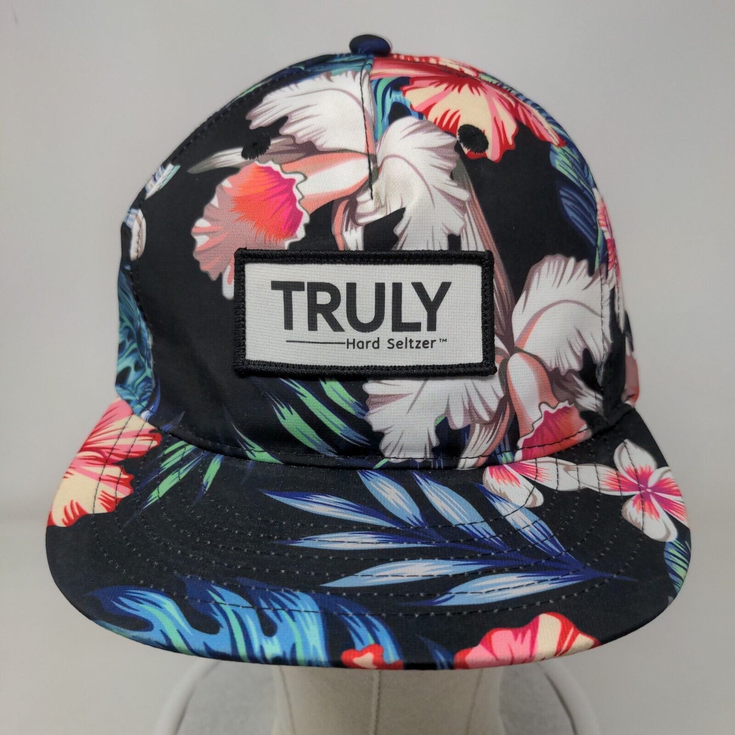 TRULY Hard Seltzer Snapback Hat Multicolor One Size Adjustable Floral Print