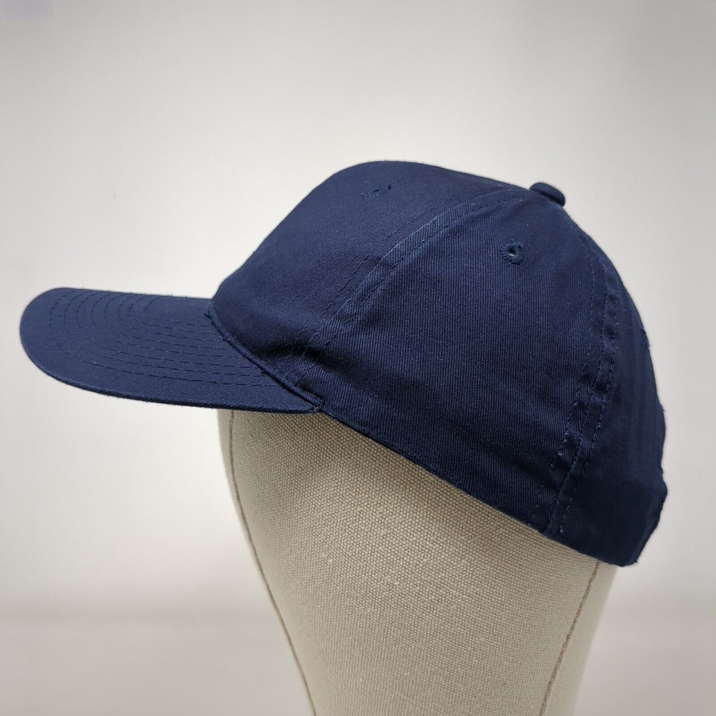 Broner Snapback Hat Blue OSFM Adjustable Vented Holes 6 Panel Blank Cotton
