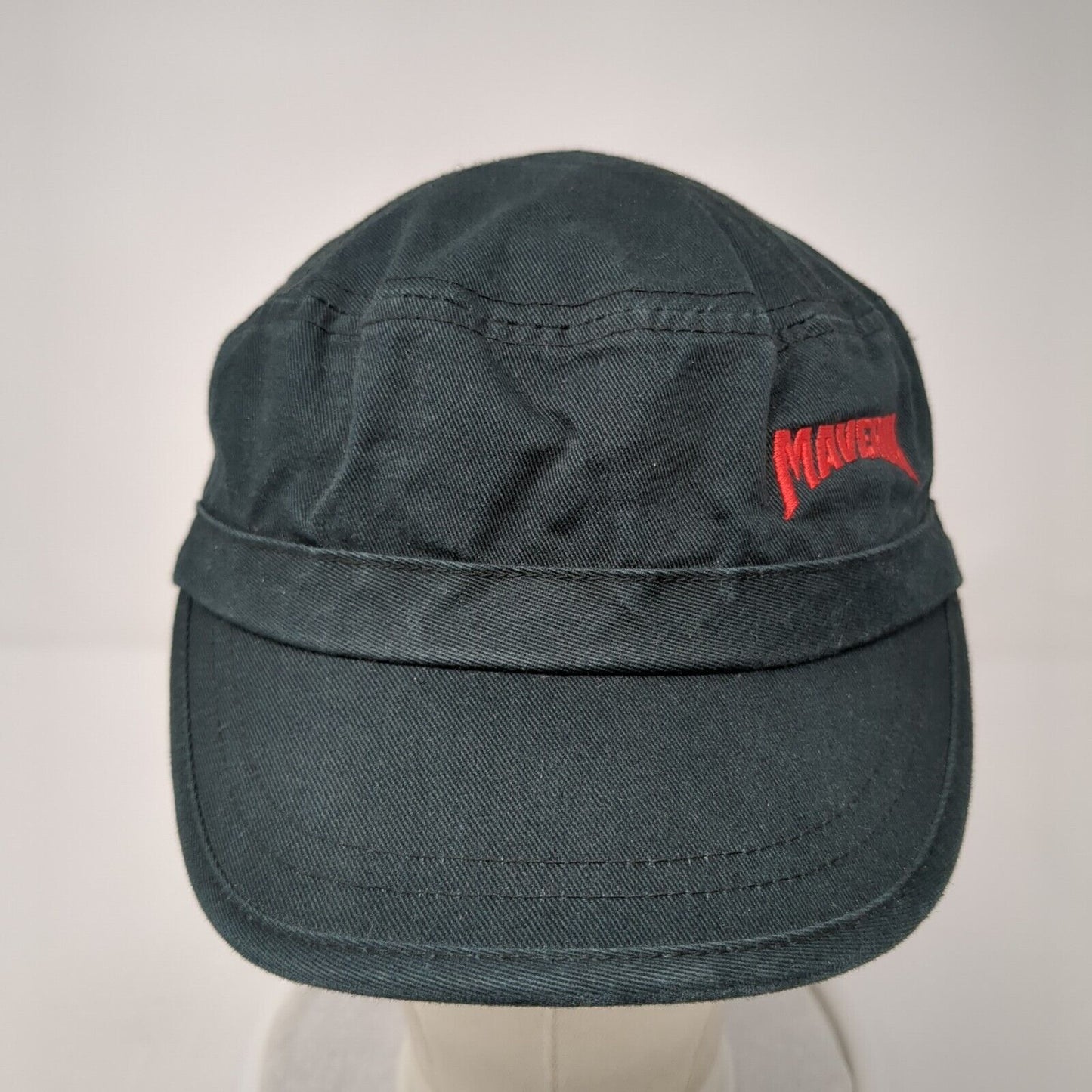 Maverik Strapback Cadet Army Hat Black One Size Embroidered Solid HG