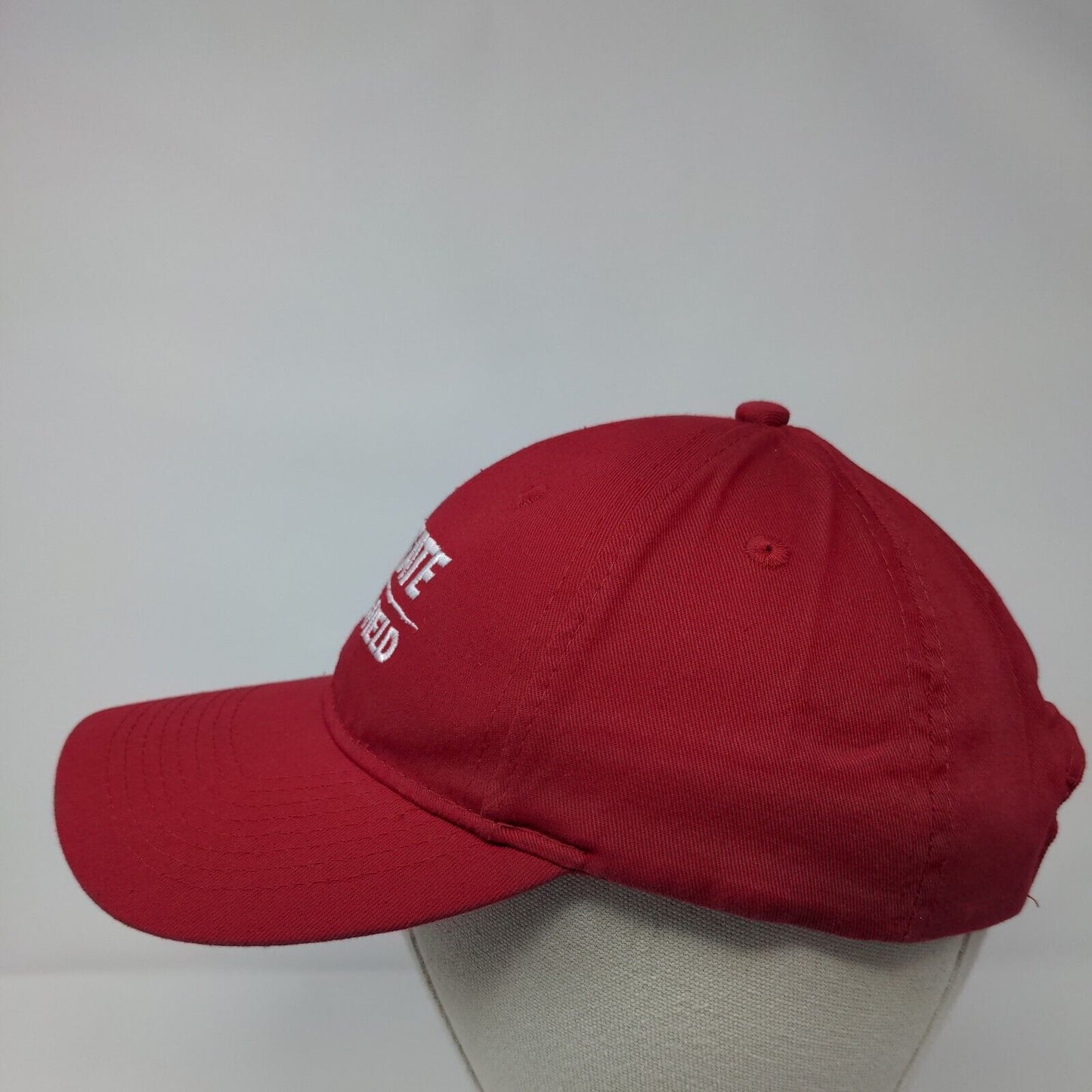 LC State Track & Field Strapback Hat Red OSFA 6 Panel Port & Company