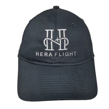 Hera Flight Strapback Hat Black One Size Embroidered Port & Company