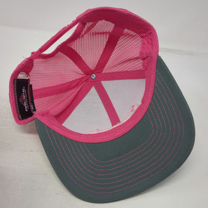 Pacific Headwear Trucker Hat Gray Pink One Size Big Valley Supply Idaho Mesh