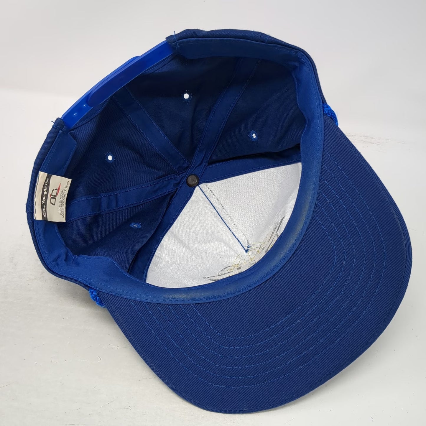 YoungAn Hat Trucker Blue One Size Chevrolet Genuine Logo Rope Snapback Hat