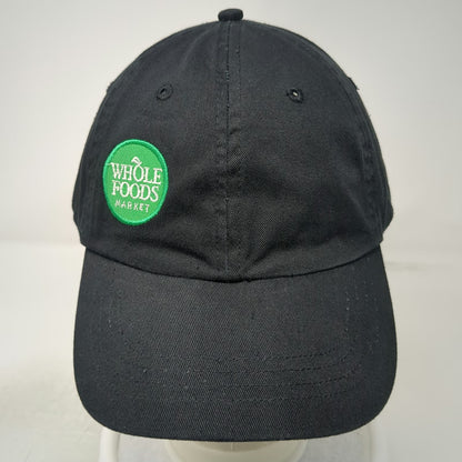 KC Whole Foods Market Hat Black Baseball Cap One Size Slideback Organic Cotton