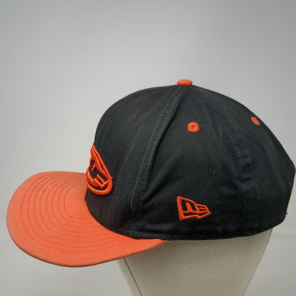 New Era FMF Flying Machine Factory Snapback Hat Black Orange One Size 9FIFTY