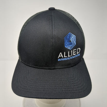 Allied Business Solutions Snapback Trucker Hat Black One Size Mesh Back
