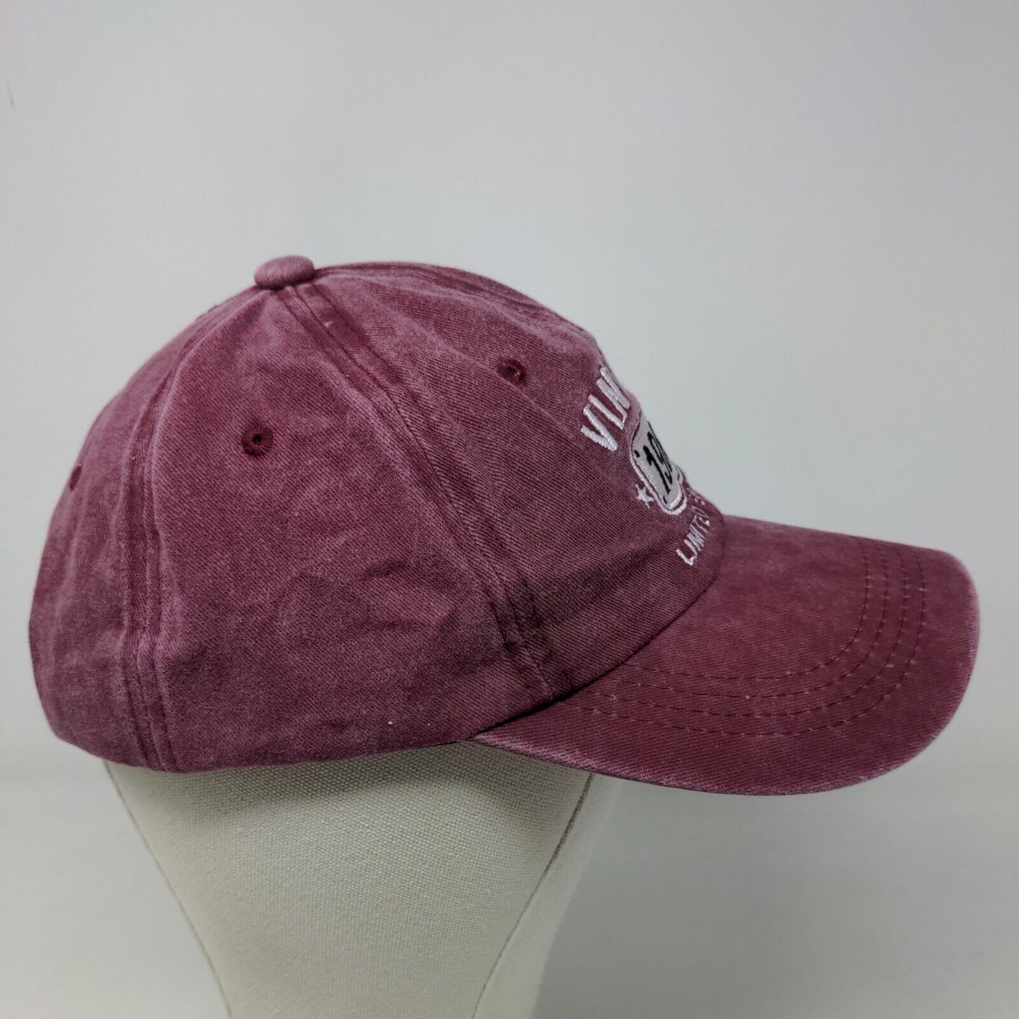 Unbranded Men's Slideback Hat Red Embroidered Logo Adjustable 1983