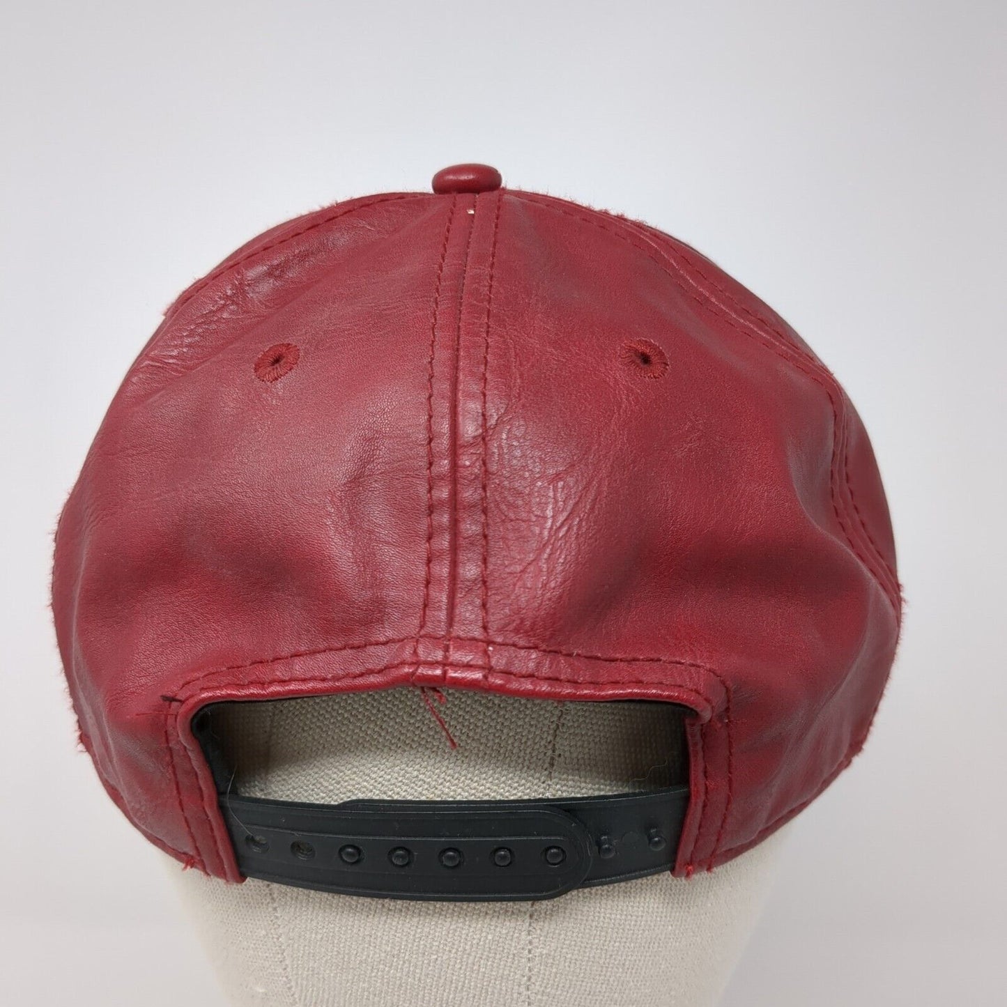 The Flash Snapback Hat Red One Size Adjustable Faux Leather 6 Panel DC Comics
