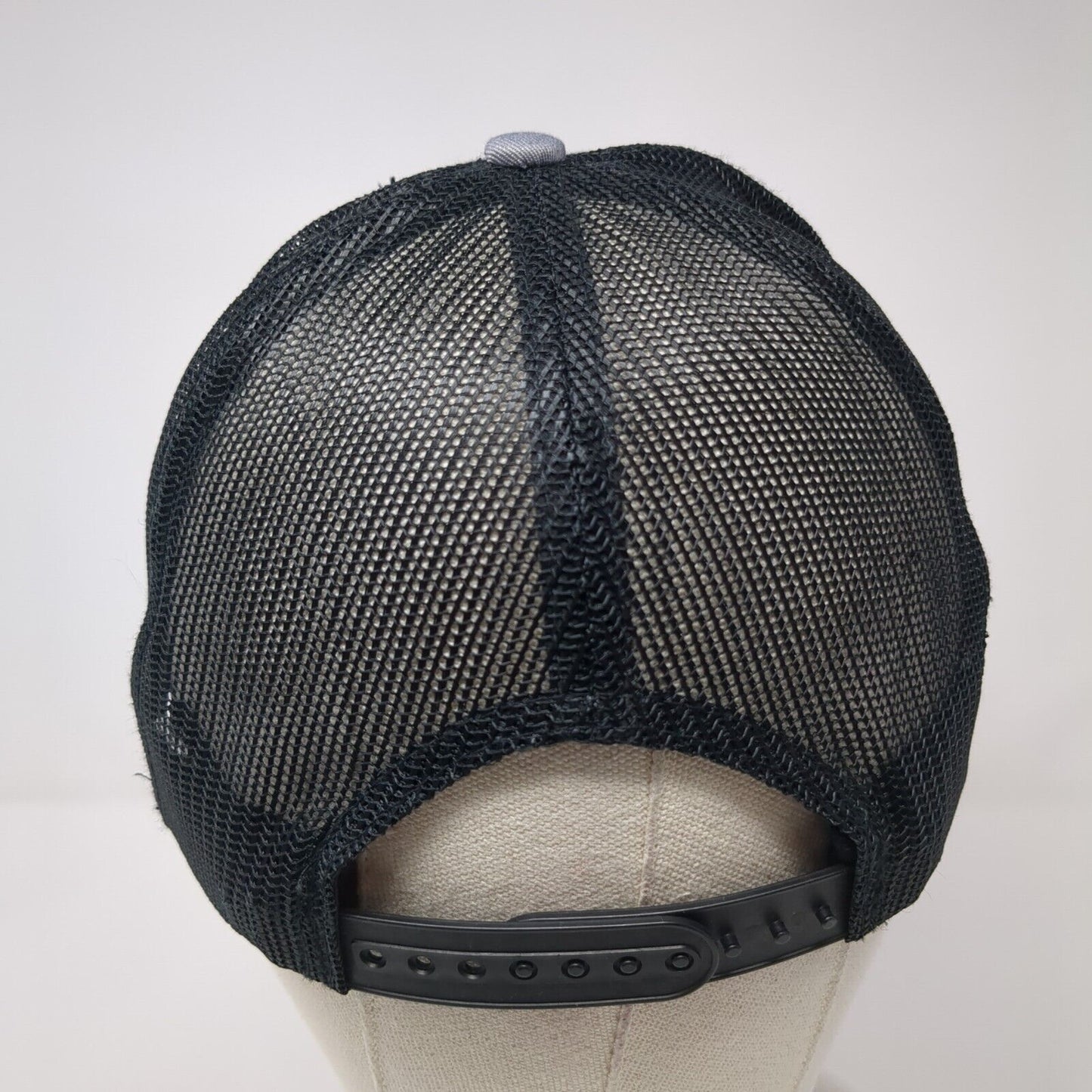 MGM Targets Snapback Trucker Hat Gray OS Adjustable Mesh Back Port Authority