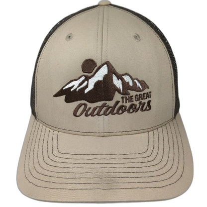Richardson Trucker Hat Brown One Size Mesh Back Mountain Great Outdoors Hat