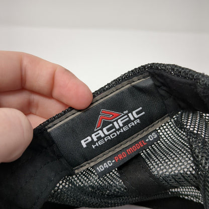 Pacific Headwear Snapback Trucker Hat Gray One Size Adjustable Mesh Back