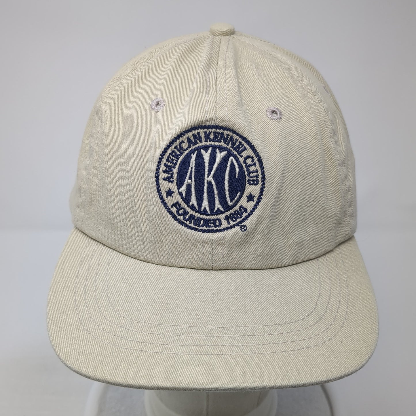 American Kennel Club Founded 1884 Baseball Cap Beige One Size Adjustable