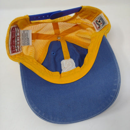Letter S Patch Snapback Trucker Hat Multi OSFA Mesh Back American Needle