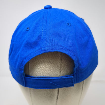 Big X Baseball Cap Blue One Size Grand Teton Distillery Mountain Patch Hat