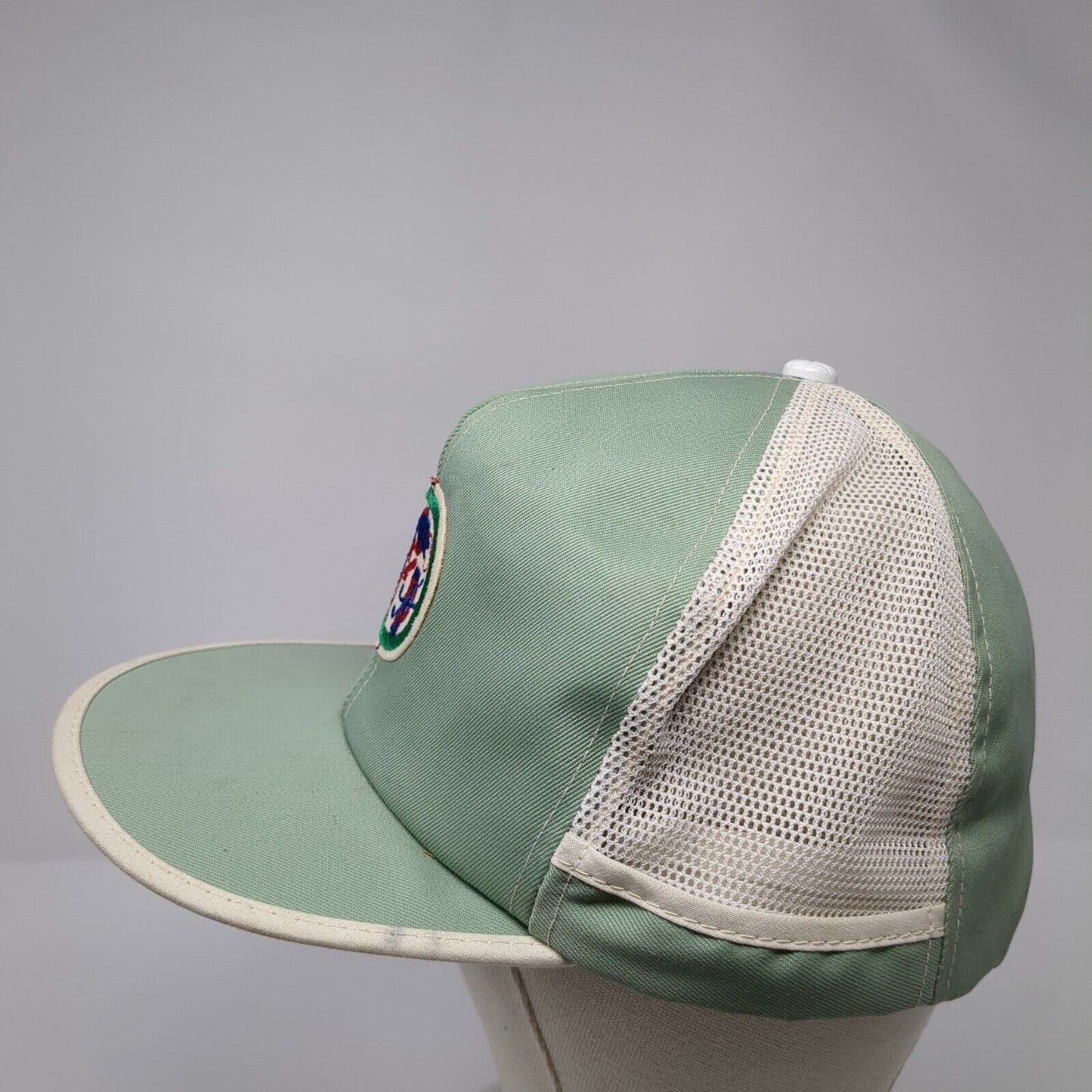 Unbranded Snapback Hat Green L/XL Adjustable Embroidered Breathable Mesh 6 Panel