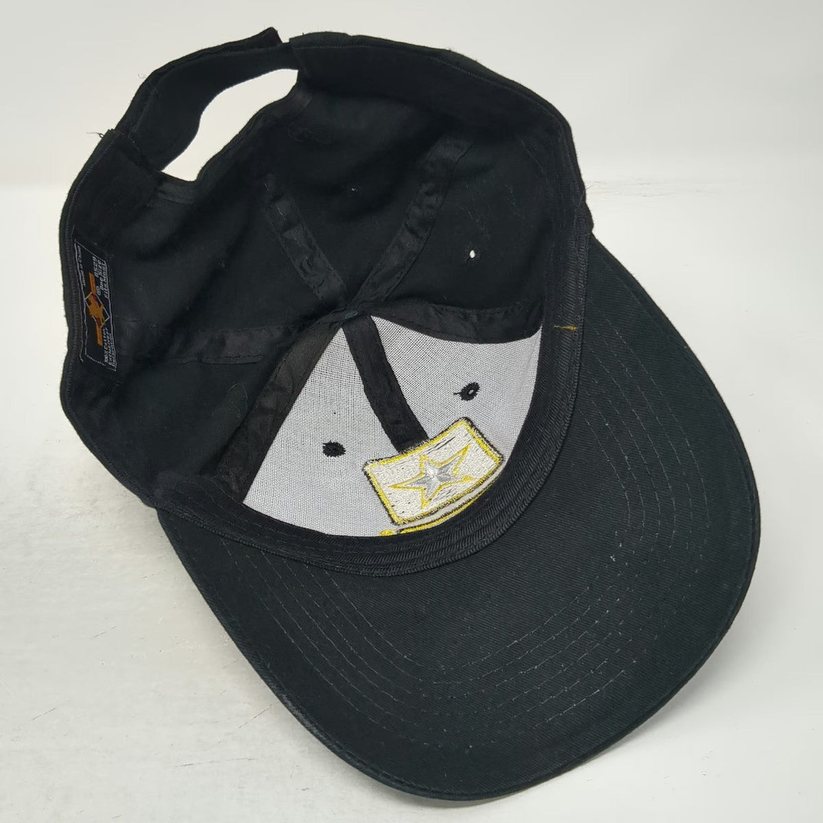 Eagle Crest Baseball Cap Black One Size U.S. Army Logo Embroidered Strapback Hat