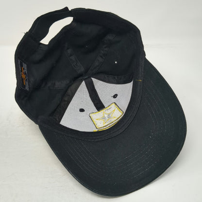 Eagle Crest Baseball Cap Black One Size U.S. Army Logo Embroidered Strapback Hat