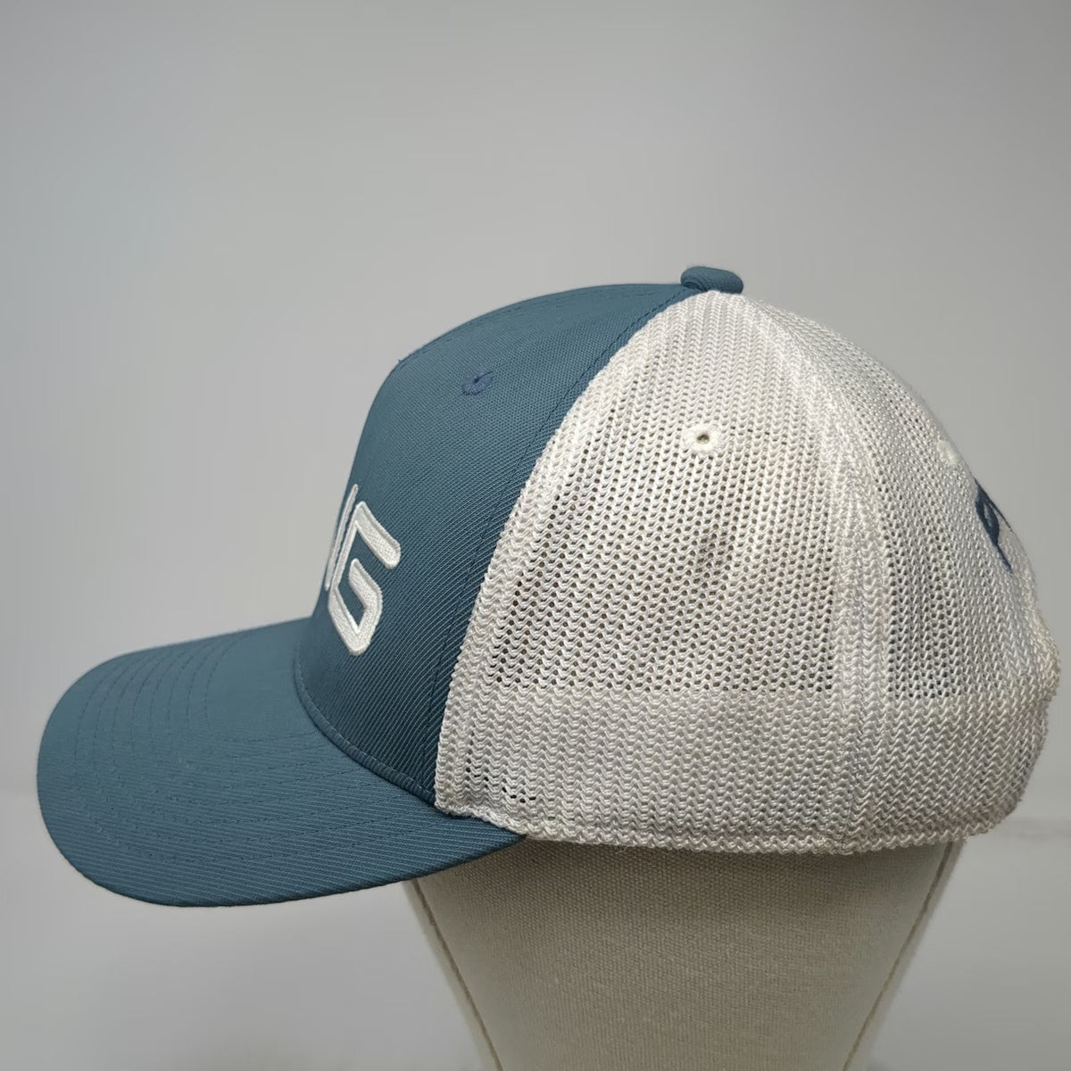 Ping Trucker Hat Blue White One Size Snapback Mesh Back Golf 110 Flexfit Tech