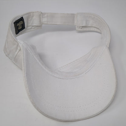 Rainbow Sun Visor Hat White One Size Adjustable Strap Lightweight Cobra