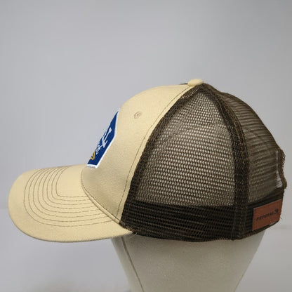 Trucker Hat Brown OSFM CAL Ranch Federal Ammunition Snapback Mesh Patch US Flag