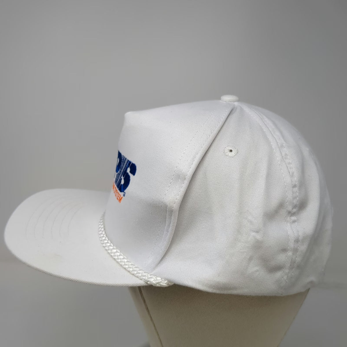 Competitive RPS Roadway Package System Hat 5 Panel White One Size Rope Slide
