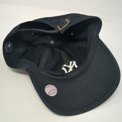 '47 Baseball Cap New York Yankees MLB Black One Size Hat Strapback Logo Cotton