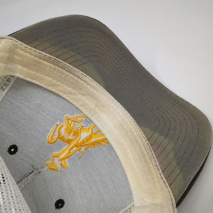 Wyoming Cowboys NCAA Zephyr Trucker Hat Brown White Yellow OSFM Snapback Mesh