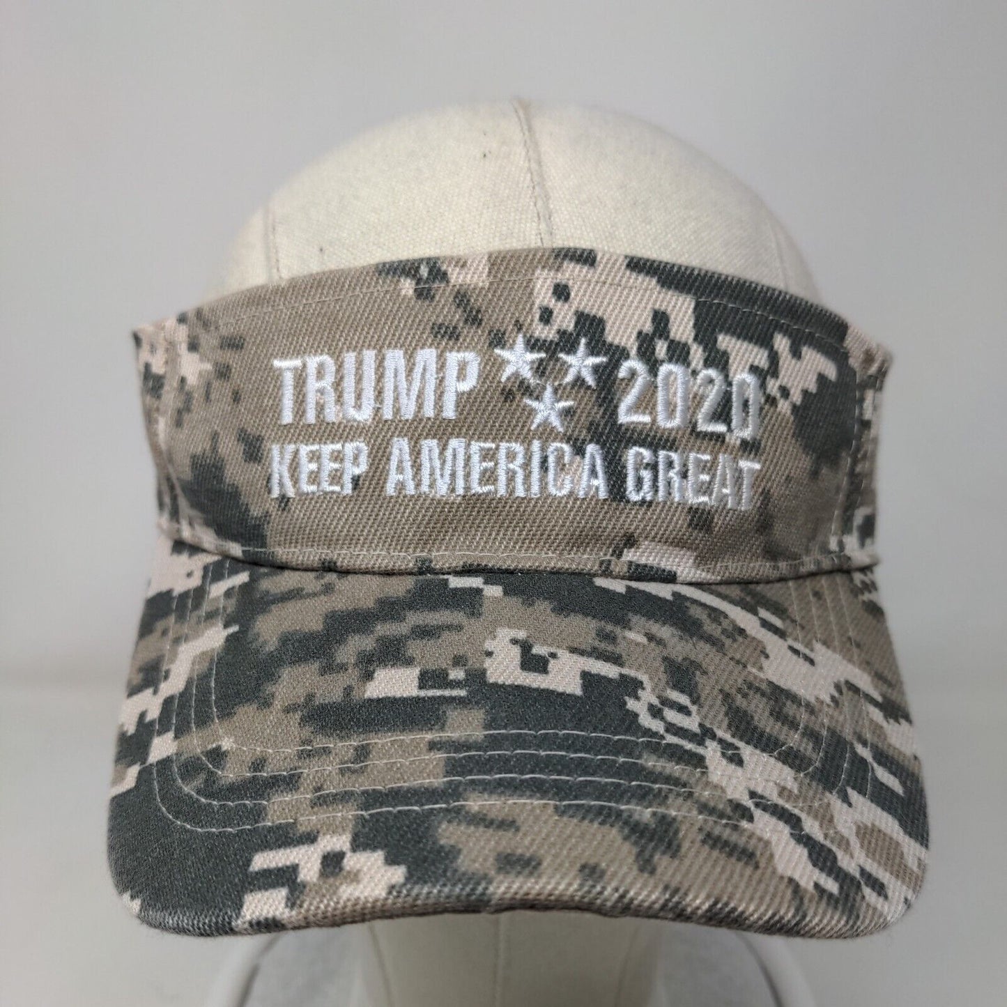 Trump 2020 Keep America Great Sun Visor Cap Hat One Size Camouflage Strapback