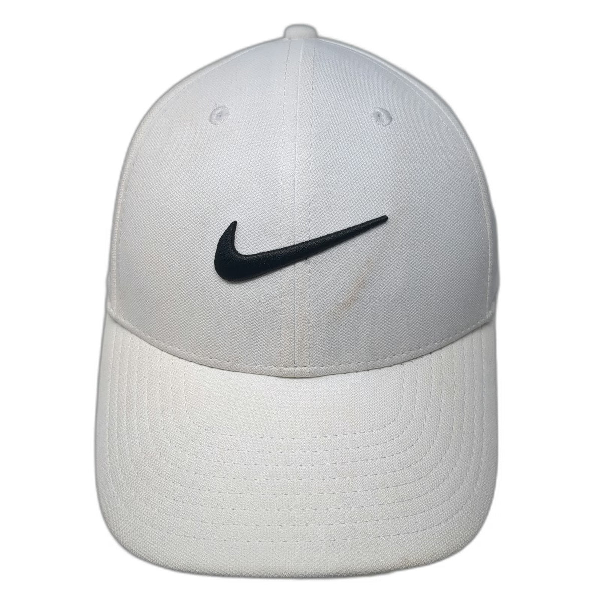 Nike Baseball Cap White L Strapback Dri-FIT Embroidered Swoosh Adjustable Hat
