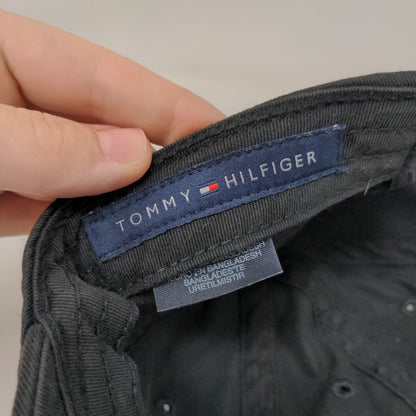 Tommy Hilfiger Slideback Hat Black Size OS Embroidered Logo Adjustable