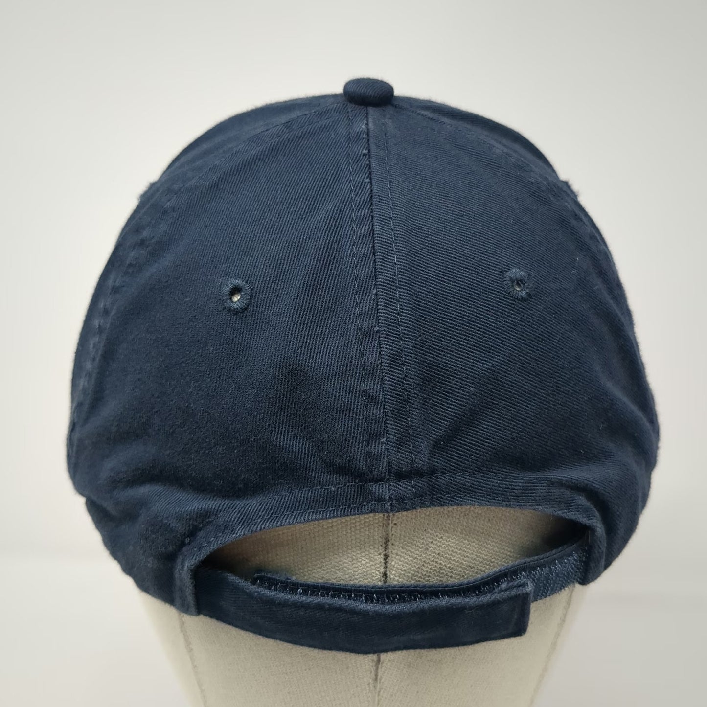 UltraClub Baseball Cap Blue One Size Adjustable Strapback 100% Cotton Hat