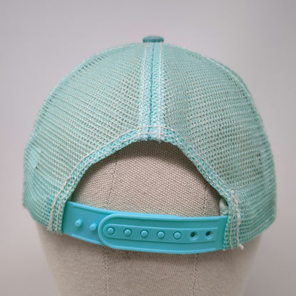 Billabong Trucker Hat Blue One Size California Love Bear Heart Mesh Snapback