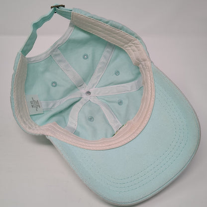 Lemon Slideback Hat Blue One Size Adjustable Embroidered Vent Holes