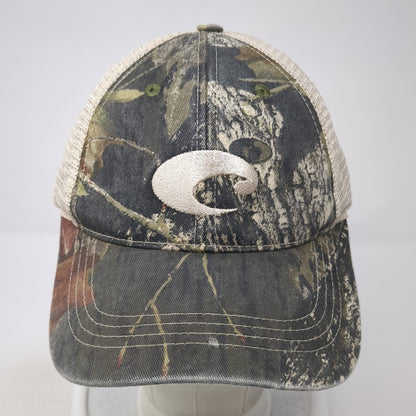 Costa Del Mar Strapback Trucker Hat Multicolor One Size Camo Mesh Back