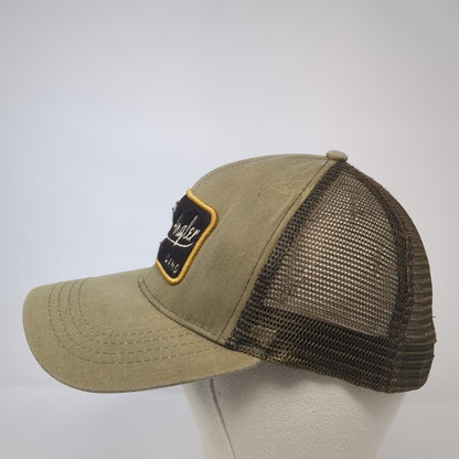Picabo Angler Idaho Trucker Hat Brown One Size Adjustable Mesh Back Ouray