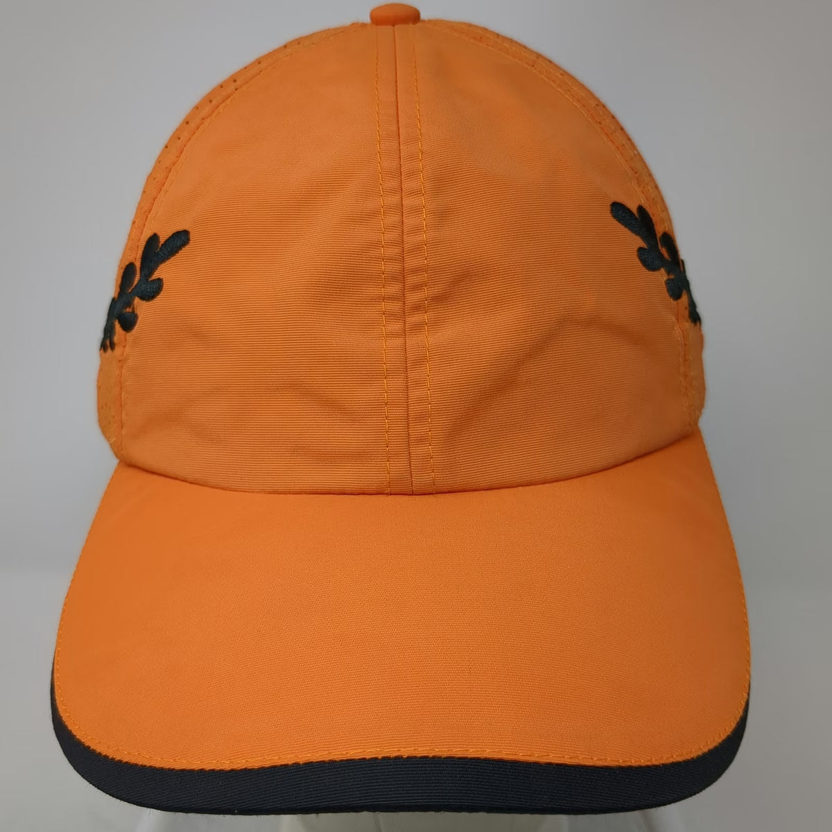 Blue Line Little Caesars Baseball Cap Orange One Size Perforated Strapback Hat