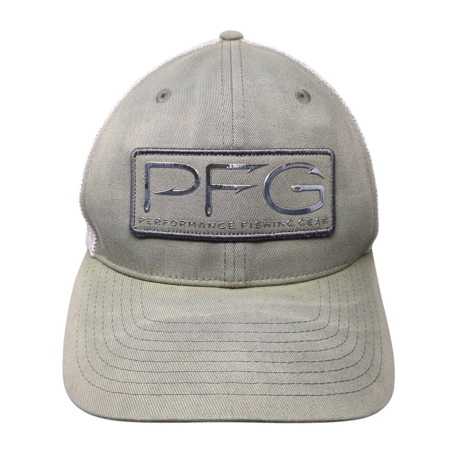 PFG Performance Fishing Gear Fitted Trucker Hat Green L/XL Mesh Back Columbia